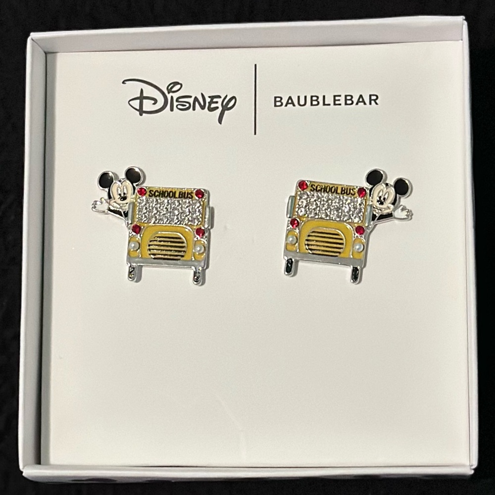 Disney BaubleBar Mickey School Bus Earrings